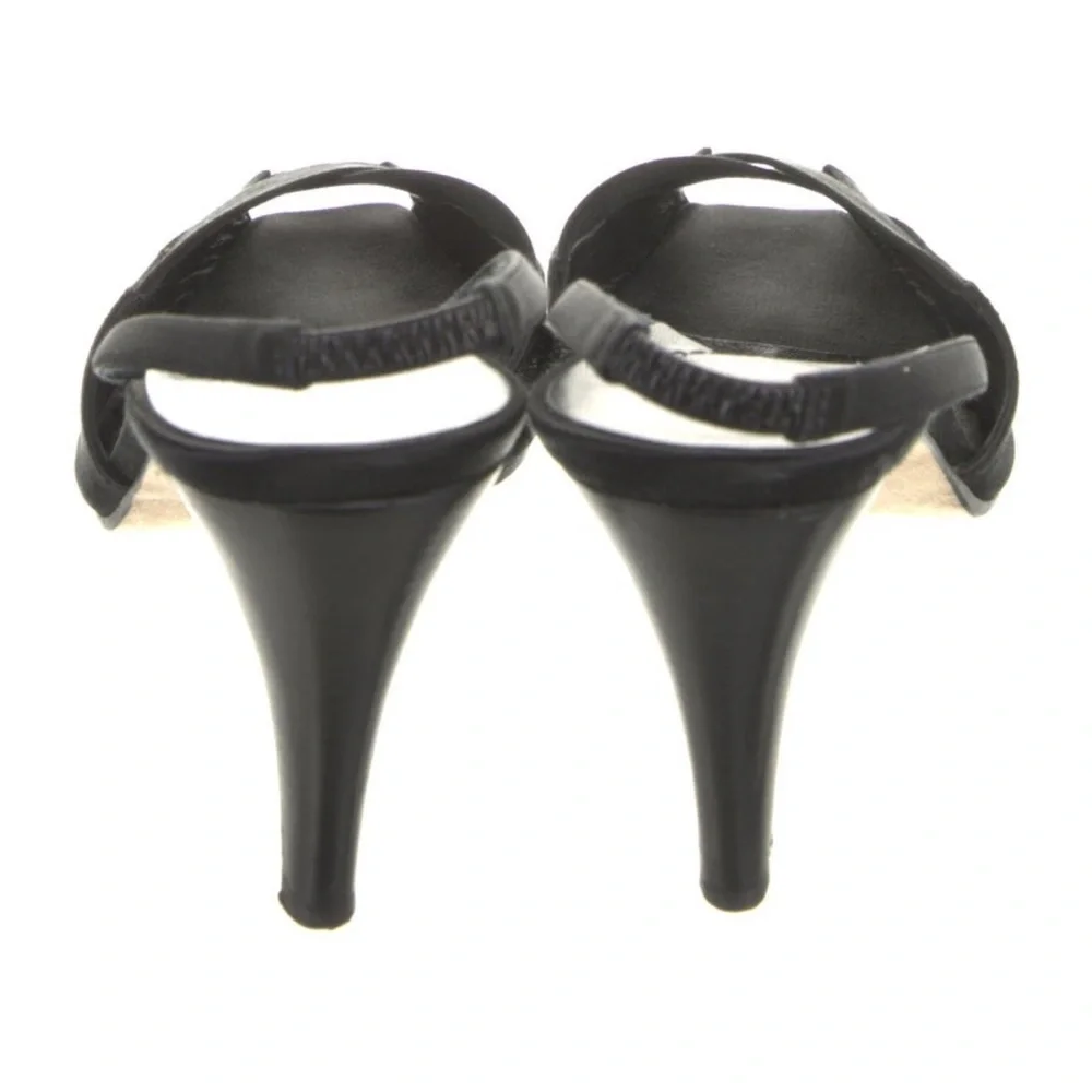Kate Spade Black Satin Slingback Heels - Picture 4 of 6